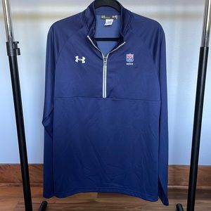 Mens under armour navy 1/2 zip loose fit